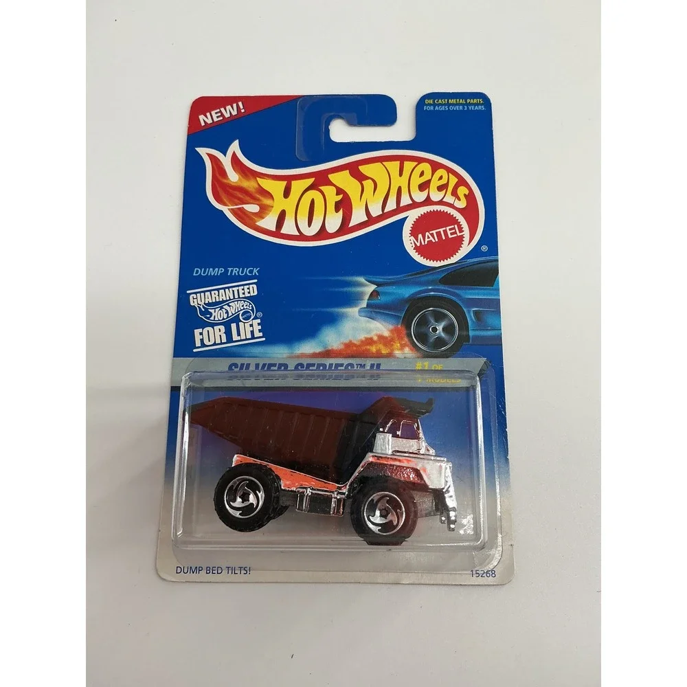 Hot Wheels Silver Series II Dump Truck Collector 420 Chrome Diecast Mattel 15268